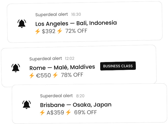 Free flight deal alerts. Signup here.